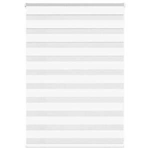Vidaxl zebra blind 115x100 cm stofbreedte 110,9 cm polyester wit