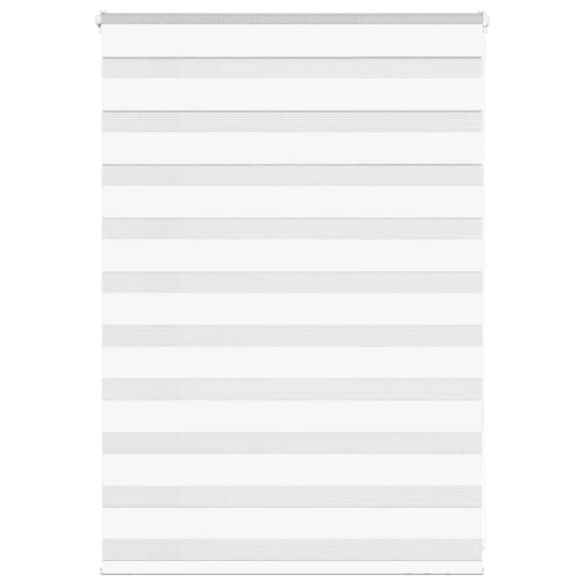 Vidaxl zebra blind 115x100 cm stofbreedte 110,9 cm polyester wit