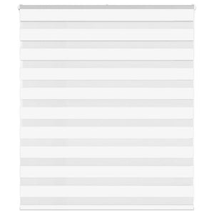 Vidaxl zebra blind 130x100 cm stofbreedte 125,9 cm polyester wit
