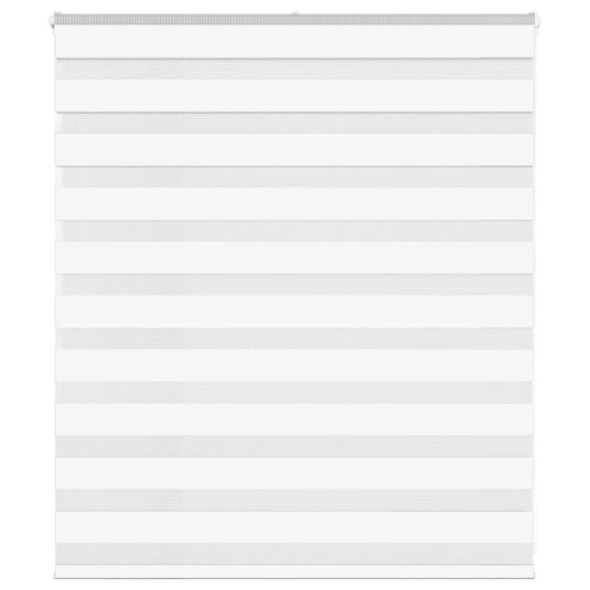 Vidaxl zebra blind 130x100 cm stofbreedte 125,9 cm polyester wit
