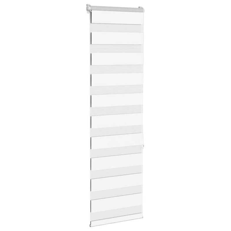 Load image into Gallery viewer, Vidaxl zebra rolgordijn 40x150 cm stofbreedte 35,9 cm polyester wit
