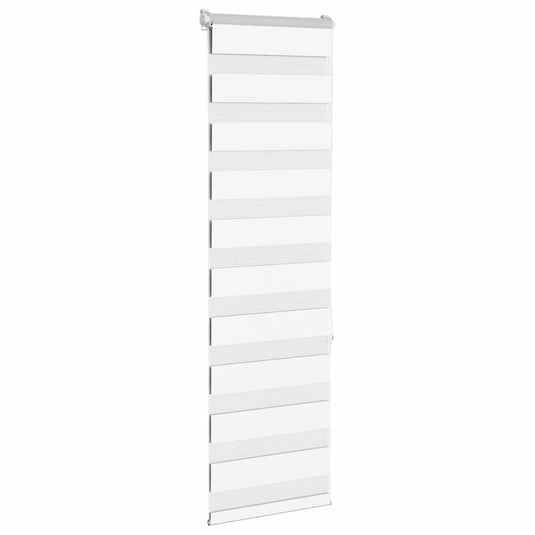 Vidaxl zebra rolgordijn 45x150 cm stofbreedte 40,9 cm polyester wit