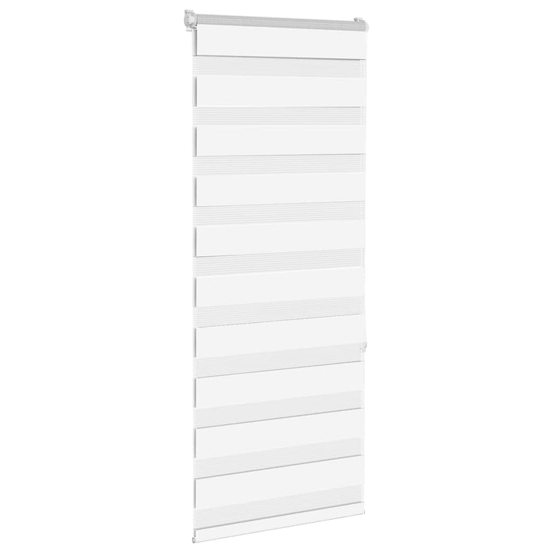 Load image into Gallery viewer, Vidaxl zebra rolgordijn 55x150 cm stofbreedte 50,9 cm polyester wit
