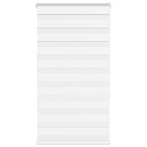 Vidaxl zebra rolgordijn 75x150 cm stofbreedte 70,9 cm polyester wit