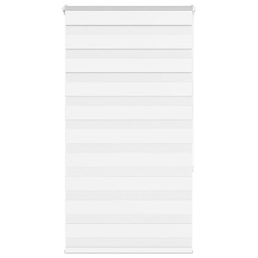 Vidaxl zebra rolgordijn 75x150 cm stofbreedte 70,9 cm polyester wit