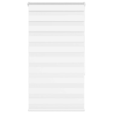 Vidaxl zebra rolgordijn 80x150 cm stofbreedte 75,9 cm polyester wit