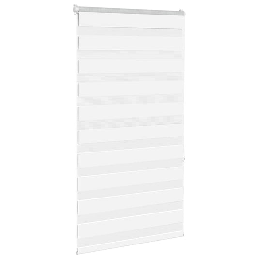 Vidaxl zebra rolgordijn 80x150 cm stofbreedte 75,9 cm polyester wit