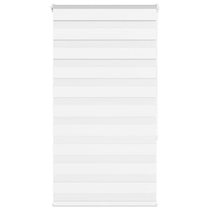 Vidaxl zebra rolgordijn 85x150 cm stofbreedte 80,9 cm polyester wit