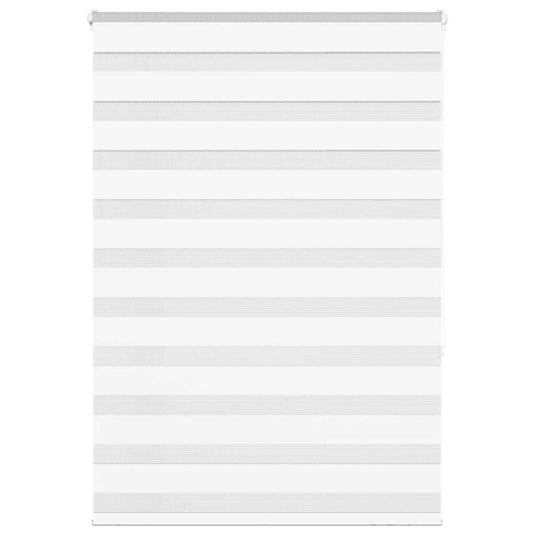 Vidaxl zebra rolgordijn 105x150 cm stofbreedte 100,9cm polyester wit