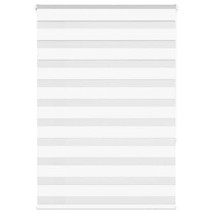 Vidaxl zebra rolgordijn 110x150 cm stofbreedte 105,9cm polyester wit