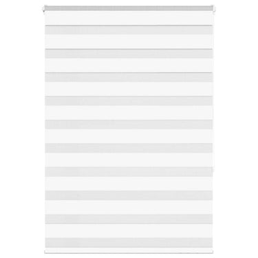 Vidaxl zebra rolgordijn 110x150 cm stofbreedte 105,9cm polyester wit