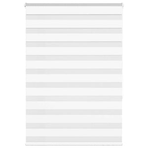 Vidaxl zebra rolgordijn 115x150 cm stofbreedte 110,9cm polyester wit