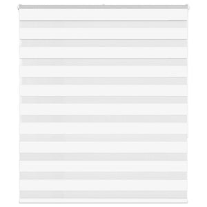 Vidaxl zebra rolgordijn 120x150 cm stofbreedte 115,9cm polyester wit