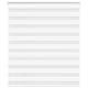 Vidaxl zebra rolgordijn 130x150 cm stofbreedte 125,9cm polyester wit