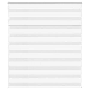 Vidaxl zebra rolgordijn 135x150 cm stofbreedte 130,9cm polyester wit