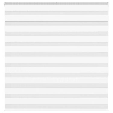 Vidaxl zebra rolgordijn 140x150 cm stofbreedte 135,9cm polyester wit