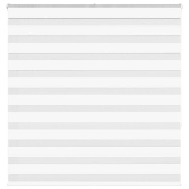 Vidaxl zebra rolgordijn 145x150 cm stofbreedte 140,9cm polyester wit