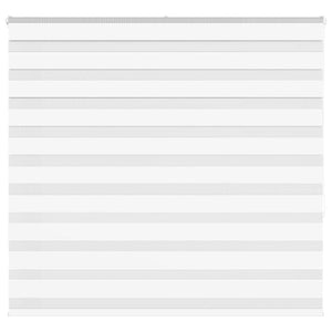 Vidaxl zebra rolgordijn 155x150 cm stofbreedte 150,9cm polyester wit
