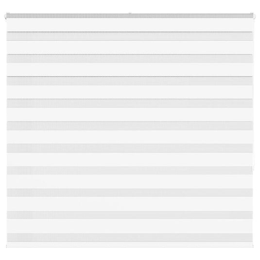 Vidaxl zebra rolgordijn 155x150 cm stofbreedte 150,9cm polyester wit