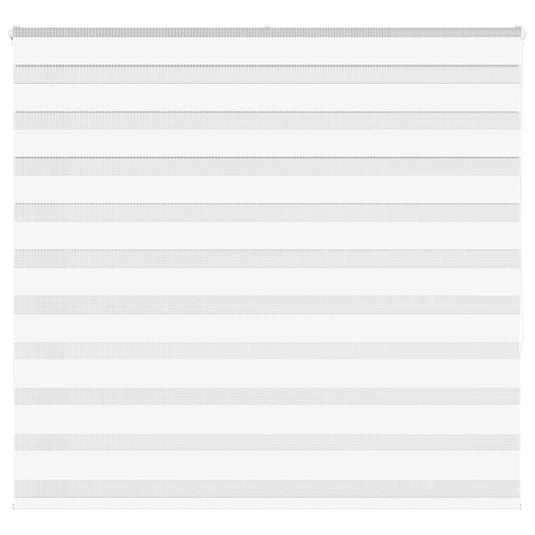 Vidaxl zebra rolgordijn 160x150 cm stofbreedte 155,9cm polyester wit