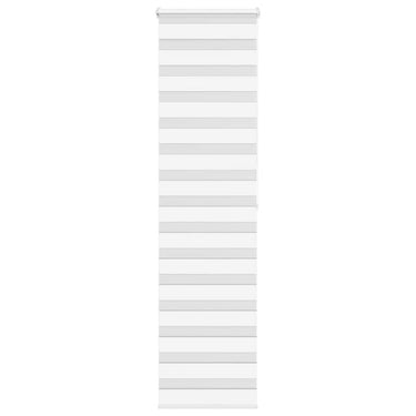 Vidaxl zebra rolgordijn 60x200 cm stofbreedte 55,9 cm polyester wit