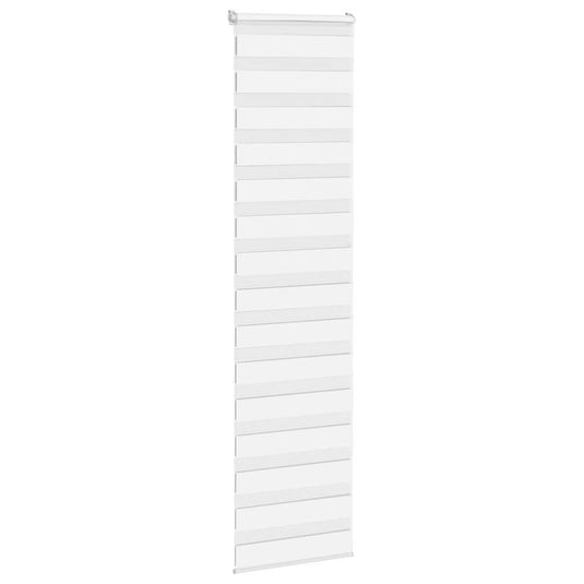 Vidaxl zebra rolgordijn 60x200 cm stofbreedte 55,9 cm polyester wit