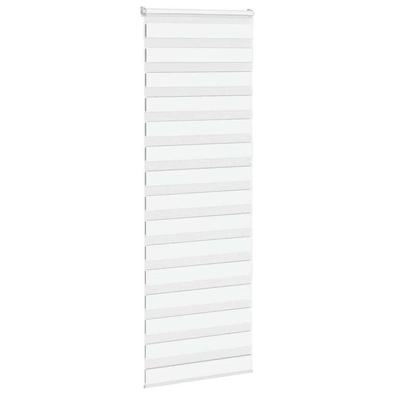 Load image into Gallery viewer, Vidaxl zebra rolgordijn 75x200 cm stofbreedte 70,9 cm polyester wit
