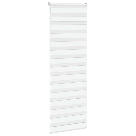 Vidaxl zebra rolgordijn 90x200 cm stofbreedte 85,9 cm polyester wit
