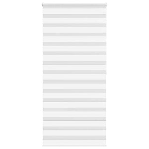 Vidaxl zebra rolgordijn 105x200 cm stofbreedte 100,9cm polyester wit