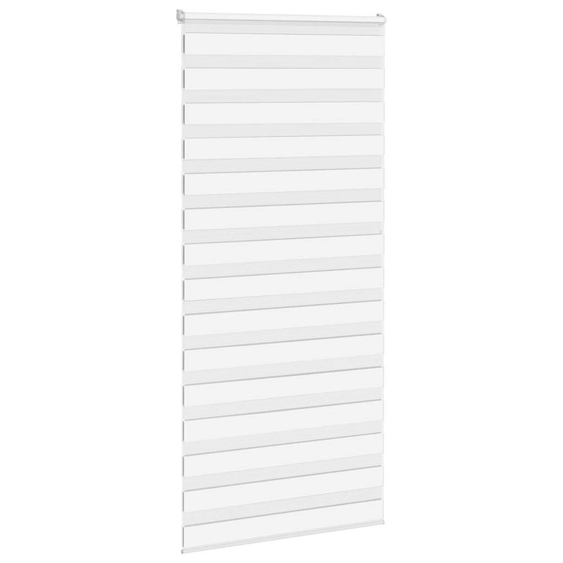 Load image into Gallery viewer, Vidaxl zebra rolgordijn 110x200 cm stofbreedte 105,9cm polyester wit

