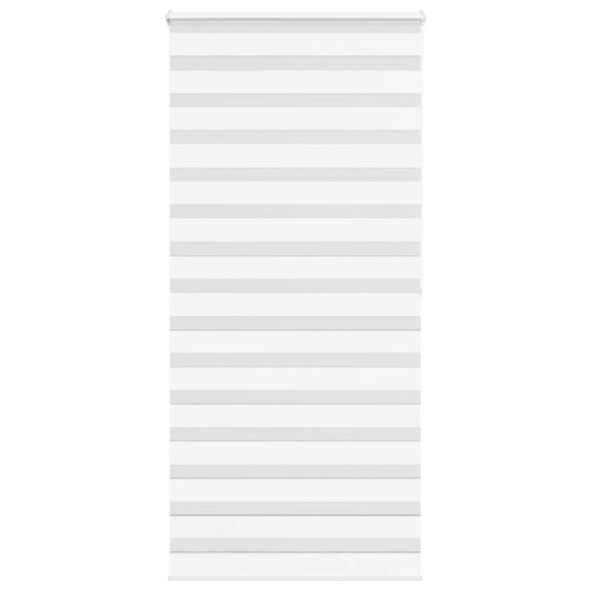 Vidaxl zebra rolgordijn 115x200 cm stofbreedte 110,9cm polyester wit