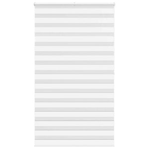 Vidaxl zebra rolgordijn 120x200 cm stofbreedte 115,9cm polyester wit