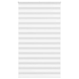 Vidaxl zebra rolgordijn 135x200 cm stofbreedte 130,9cm polyester wit