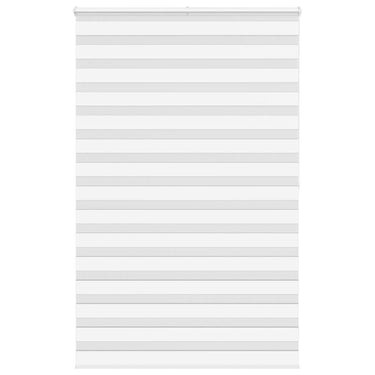 Vidaxl zebra rolgordijn 140x200 cm stofbreedte 135,9cm polyester wit