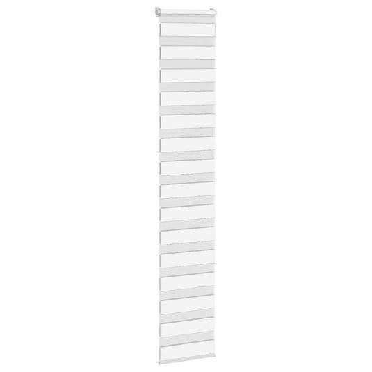 Vidaxl zebra rolgordijn 45x230 cm stofbreedte 40,9 cm polyester wit