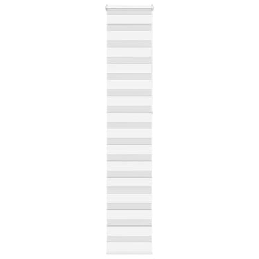 Vidaxl zebra rolgordijn 50x230 cm stofbreedte 45,9cm polyester wit