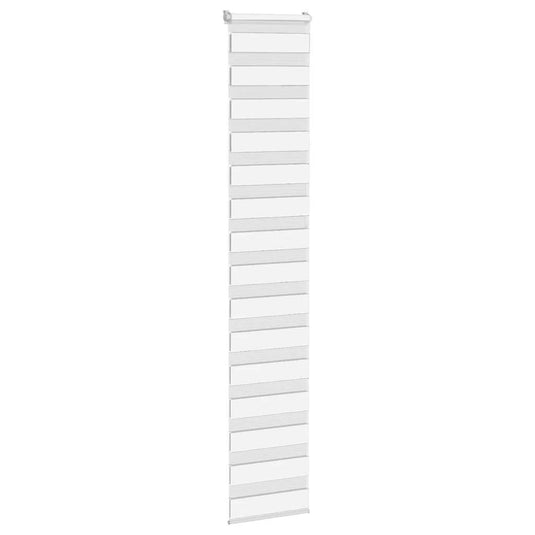 Vidaxl zebra rolgordijn 50x230 cm stofbreedte 45,9cm polyester wit