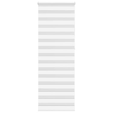 Vidaxl zebra rolgordijn 75x230 cm stofbreedte 70,9 cm polyester wit