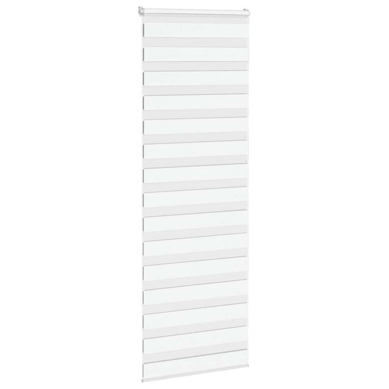 Load image into Gallery viewer, Vidaxl zebra rolgordijn 85x230 cm stofbreedte 80,9 cm polyester wit
