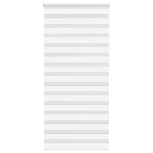 Vidaxl zebra rolgordijn 105x230 cm stofbreedte 100,9cm polyester wit