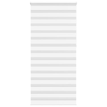 Vidaxl zebra rolgordijn 105x230 cm stofbreedte 100,9cm polyester wit