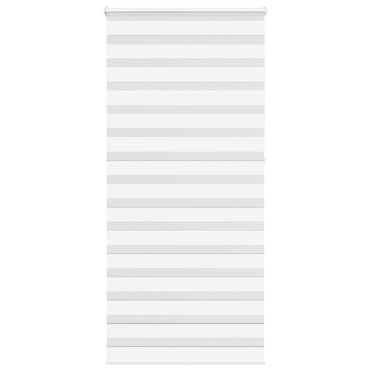Vidaxl zebra rolgordijn 115x230 cm stofbreedte 110,9cm polyester wit