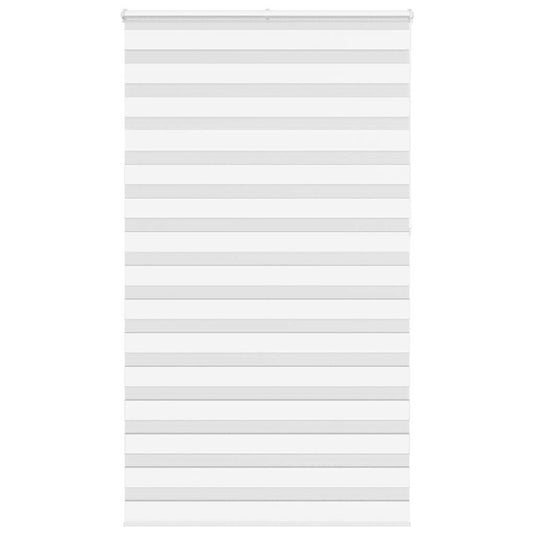 Vidaxl zebra rolgordijn 130x230 cm stofbreedte 125,9cm polyester wit