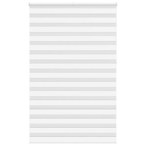 Vidaxl zebra rolgordijn 140x230 cm stofbreedte 135,9cm polyester wit
