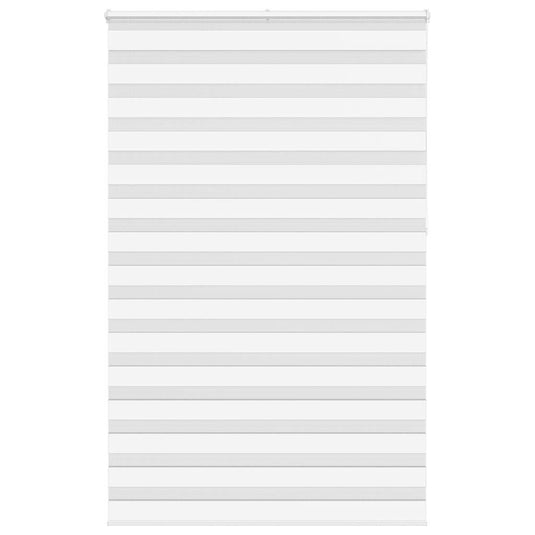 Vidaxl zebra rolgordijn 140x230 cm stofbreedte 135,9cm polyester wit