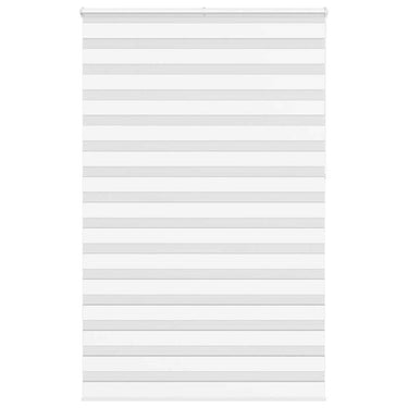 Vidaxl zebra rolgordijn 145x230 cm stofbreedte 140,9cm polyester wit
