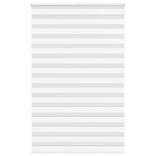 Vidaxl zebra rolgordijn 145x230 cm stofbreedte 140,9cm polyester wit