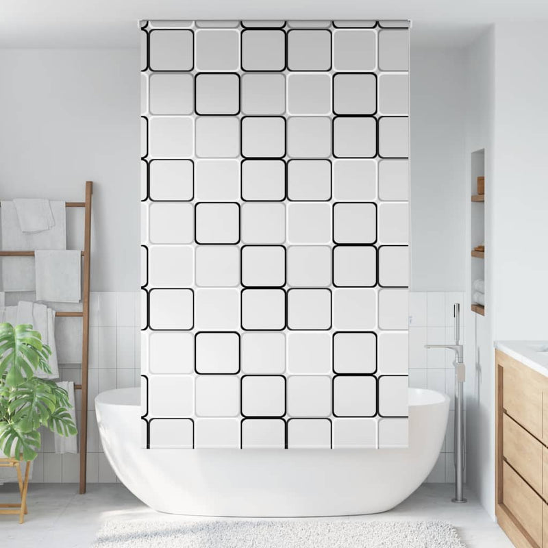 Afbeelding laden in galerijviewer, Vidaxl doucherolgordijn 130x240 cm stofbreedte 126 cm
