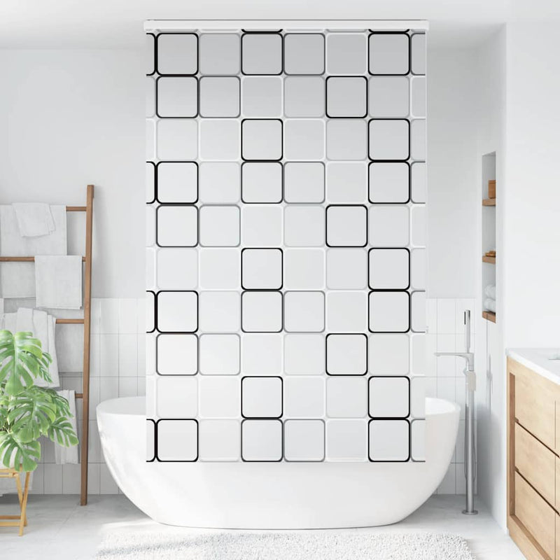 ギャラリービューアに画像をロードする, Vidaxl doucherolgordijn met cassette 130x240 cm stofbreedte 126 cm
