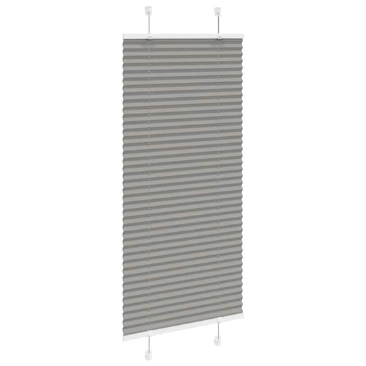 Vidaxl plissé rolgordijn 65x100 cm stofbreedte 64,4 cm antraciet